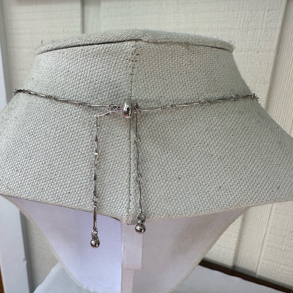 Adjustable charm style necklace rhinestone stars crystals - Picture 3 of 8